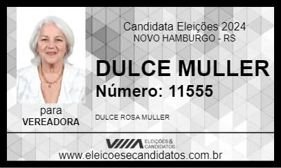 Candidato DULCE MULLER 2024 - NOVO HAMBURGO - Eleições