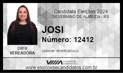 Candidato JOSI 2024 - SEVERIANO DE ALMEIDA - Eleições