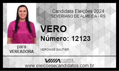 Candidato VERO 2024 - SEVERIANO DE ALMEIDA - Eleições