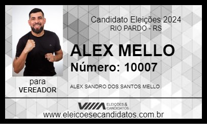 Candidato ALEX MELLO 2024 - RIO PARDO - Eleições