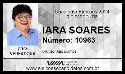 Candidato IARA SOARES 2024 - RIO PARDO - Eleições