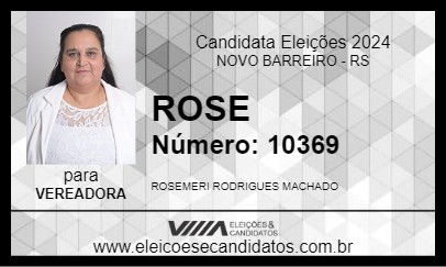 Candidato ROSE 2024 - NOVO BARREIRO - Eleições