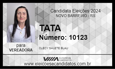 Candidato TATA 2024 - NOVO BARREIRO - Eleições