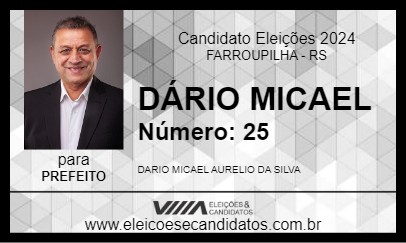 Candidato DÁRIO MICAEL 2024 - FARROUPILHA - Eleições