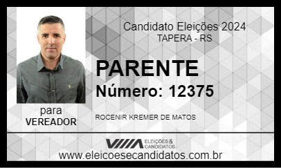 Candidato PARENTE 2024 - TAPERA - Eleições