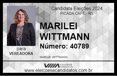 Candidato MARILEI WITTMANN 2024 - PICADA CAFÉ - Eleições