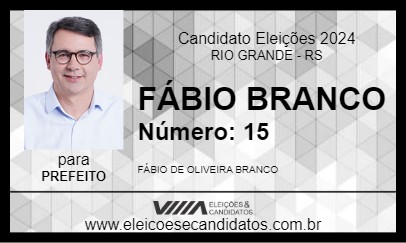 Candidato FÁBIO BRANCO 2024 - RIO GRANDE - Eleições