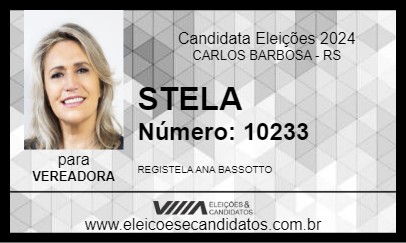 Candidato STELA 2024 - CARLOS BARBOSA - Eleições