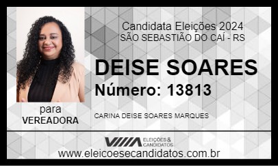 Candidato DEISE SOARES 2024 - SÃO SEBASTIÃO DO CAÍ - Eleições