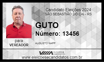 Candidato GUTO 2024 - SÃO SEBASTIÃO DO CAÍ - Eleições