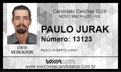 Candidato PAULO JURAK 2024 - NOVO MACHADO - Eleições