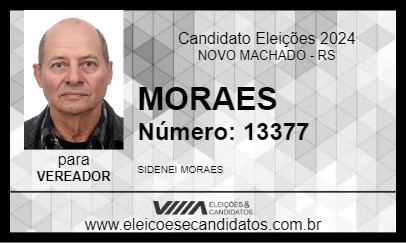 Candidato MORAES 2024 - NOVO MACHADO - Eleições