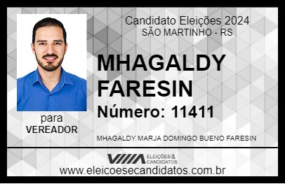 Candidato MHAGALDY FARESIN 2024 - SÃO MARTINHO - Eleições