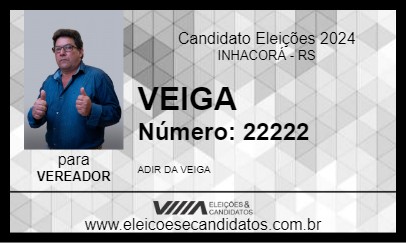 Candidato VEIGA 2024 - INHACORÁ - Eleições