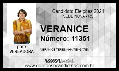 Candidato VERANICE 2024 - SEDE NOVA - Eleições