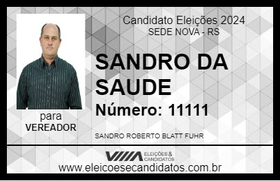 Candidato SANDRO DA SAUDE 2024 - SEDE NOVA - Eleições