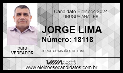 Candidato JORGE LIMA 2024 - URUGUAIANA - Eleições