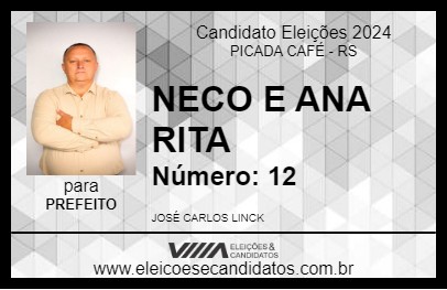 Candidato NECO 2024 - PICADA CAFÉ - Eleições