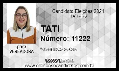 Candidato TATI 2024 - ITATI - Eleições