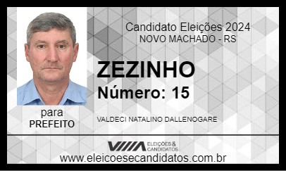 Candidato ZEZINHO  2024 - NOVO MACHADO - Eleições