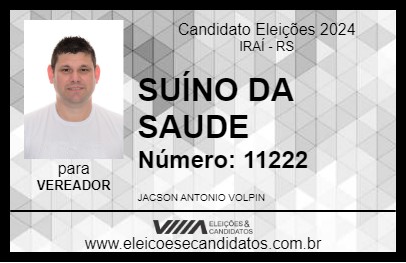 Candidato JACSON SUÍNO 2024 - IRAÍ - Eleições