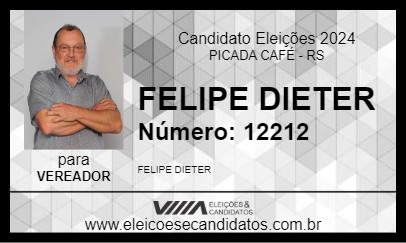 Candidato FELIPE DIETER 2024 - PICADA CAFÉ - Eleições