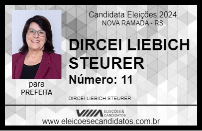 Candidato DIRCEI LIEBICH STEURER 2024 - NOVA RAMADA - Eleições