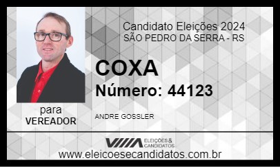 Candidato COXA 2024 - SÃO PEDRO DA SERRA - Eleições