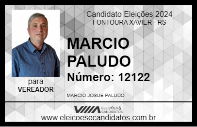 Candidato MARCIO PALUDO 2024 - FONTOURA XAVIER - Eleições