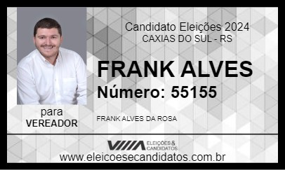 Candidato FRANK ALVES 2024 - CAXIAS DO SUL - Eleições