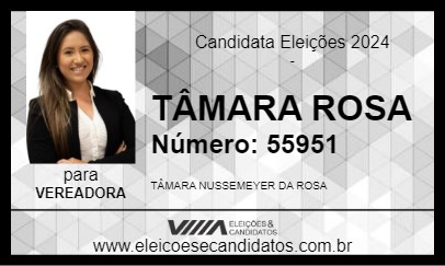 Candidato TÂMARA ROSA 2024 - CAXIAS DO SUL - Eleições