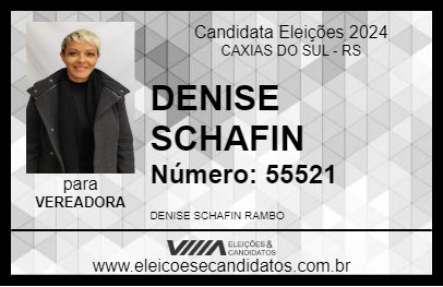 Candidato DENISE SCHAFIN 2024 - CAXIAS DO SUL - Eleições