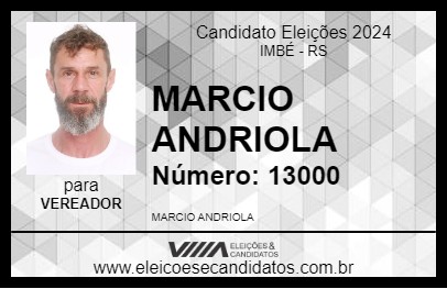 Candidato MARCIO ANDRIOLA 2024 - IMBÉ - Eleições