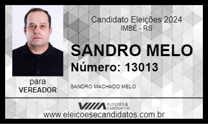 Candidato SANDRO MELO 2024 - IMBÉ - Eleições