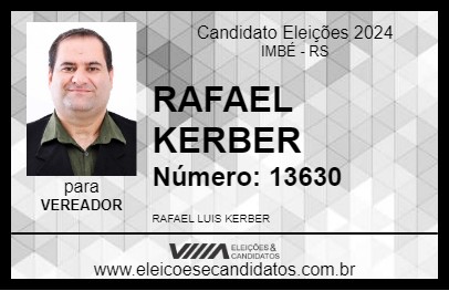 Candidato RAFAEL KERBER 2024 - IMBÉ - Eleições