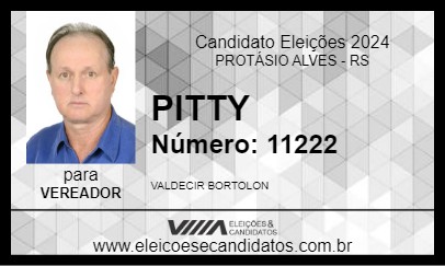 Candidato PITTY 2024 - PROTÁSIO ALVES - Eleições