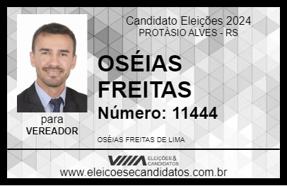 Candidato OSÉIAS FREITAS 2024 - PROTÁSIO ALVES - Eleições