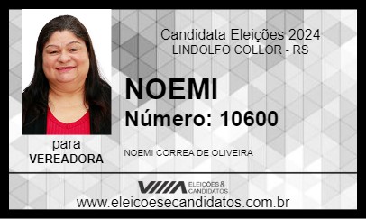 Candidato NOEMI 2024 - LINDOLFO COLLOR - Eleições