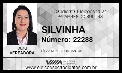 Candidato SILVINHA 2024 - PALMARES DO SUL - Eleições