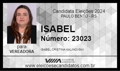 Candidato ISABEL 2024 - PAULO BENTO - Eleições