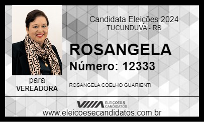 Candidato ROSANGELA  2024 - TUCUNDUVA - Eleições