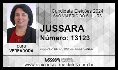 Candidato JUSSARA 2024 - SÃO VALÉRIO DO SUL - Eleições