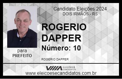 Candidato ROGERIO DAPPER 2024 - DOIS IRMÃOS - Eleições