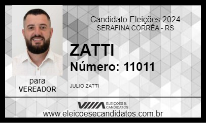 Candidato ZATTI 2024 - SERAFINA CORRÊA - Eleições