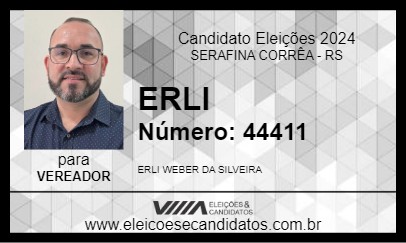 Candidato ERLI 2024 - SERAFINA CORRÊA - Eleições