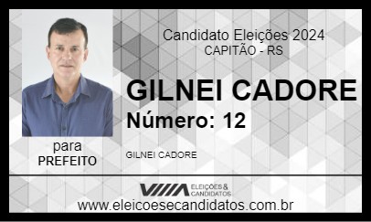 Candidato GILNEI CADORE 2024 - CAPITÃO - Eleições