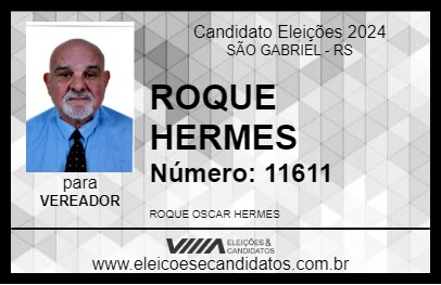 Candidato ROQUE HERMES 2024 - SÃO GABRIEL - Eleições