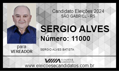 Candidato SERGIO ALVES 2024 - SÃO GABRIEL - Eleições