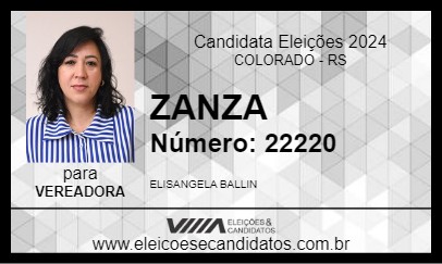 Candidato ZANZA 2024 - COLORADO - Eleições