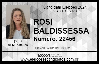 Candidato ROSI BALDISSERA 2024 - VIADUTOS - Eleições